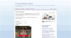 Desktop Screenshot of convertisseur-euro.com