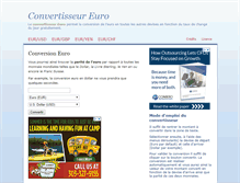 Tablet Screenshot of convertisseur-euro.com