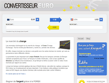 Tablet Screenshot of convertisseur-euro.fr